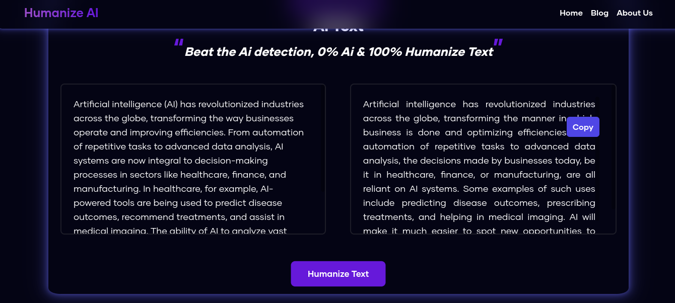 After Humanizing AI Text